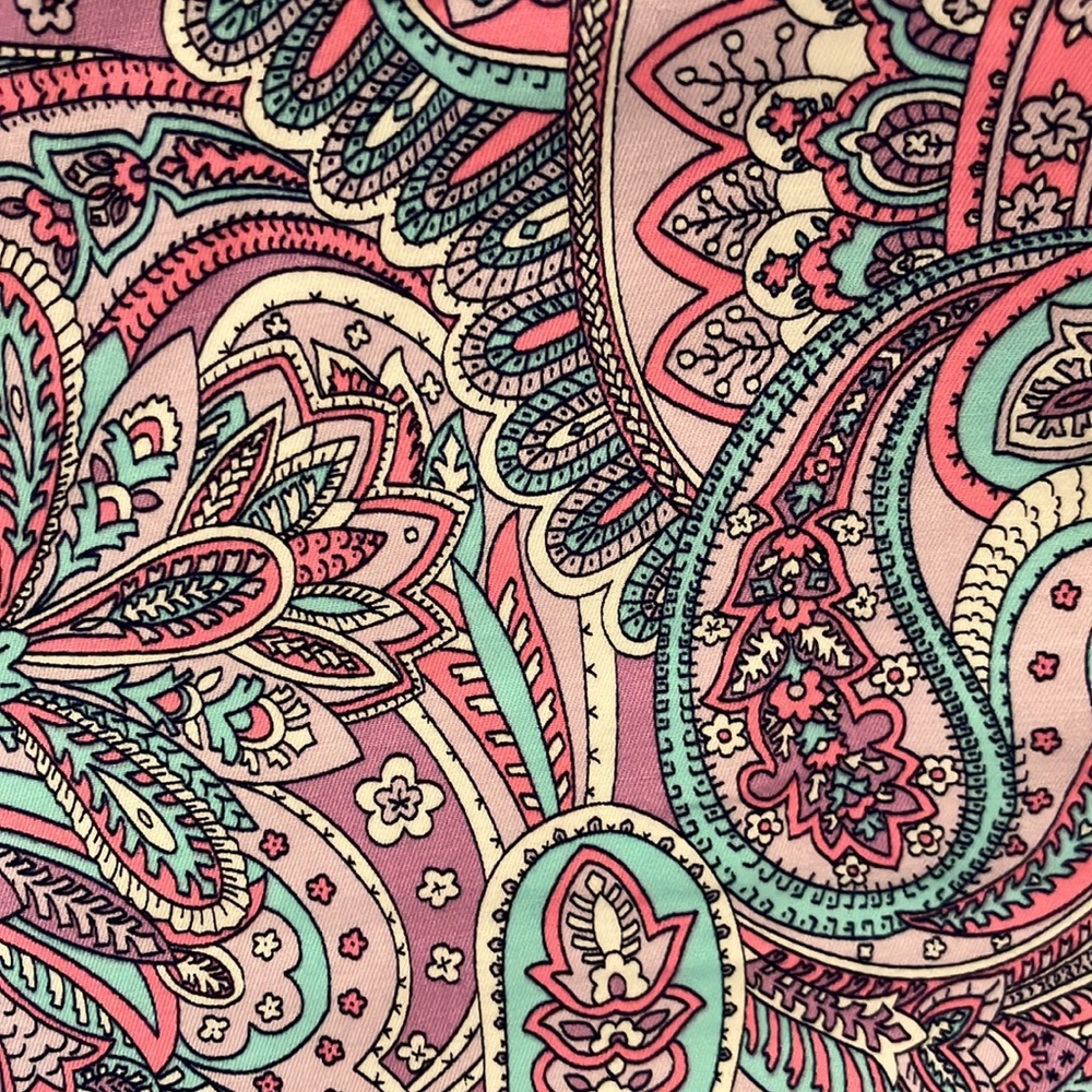 Talbots Petite Perfect Crop in Purple Paisley PRICE DROP!! - Picture 4 of 7